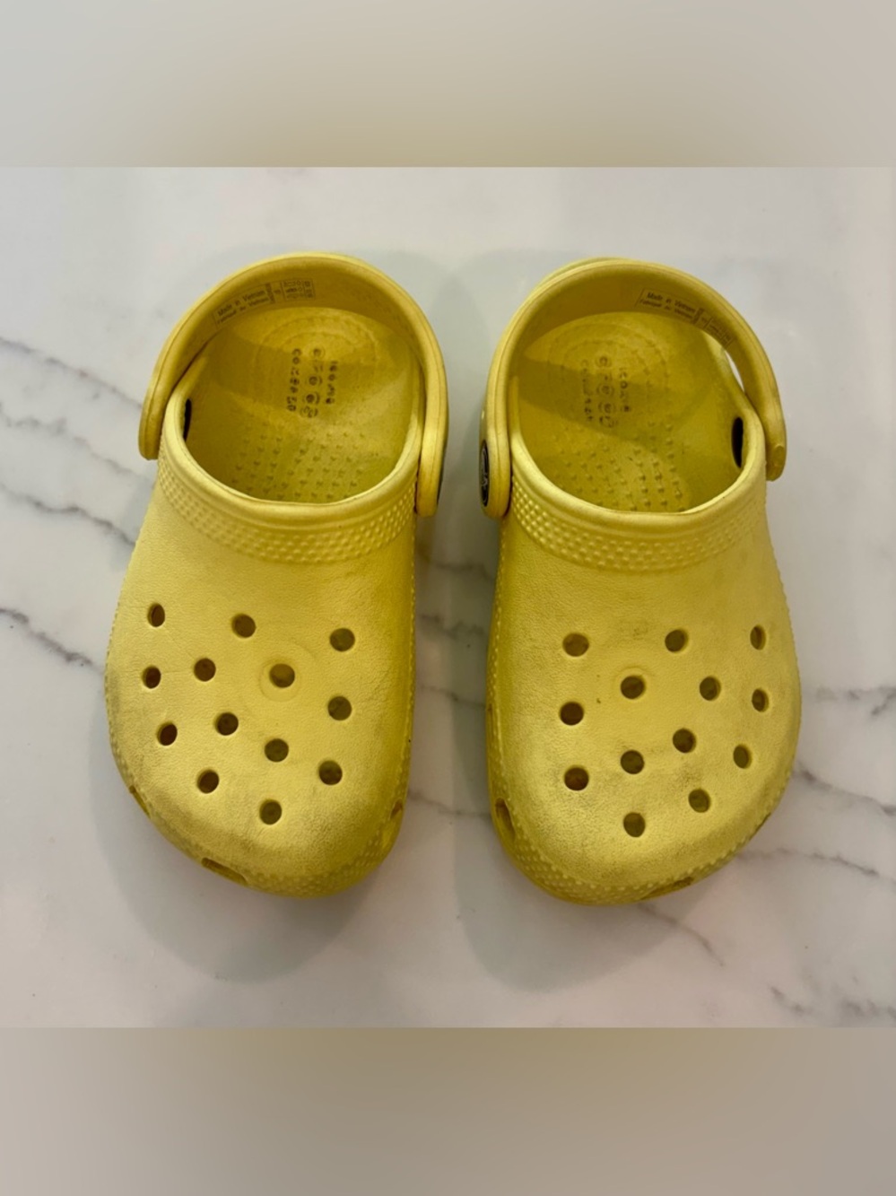 Crocs Kids Yellow Slip-On Clog Shoes
